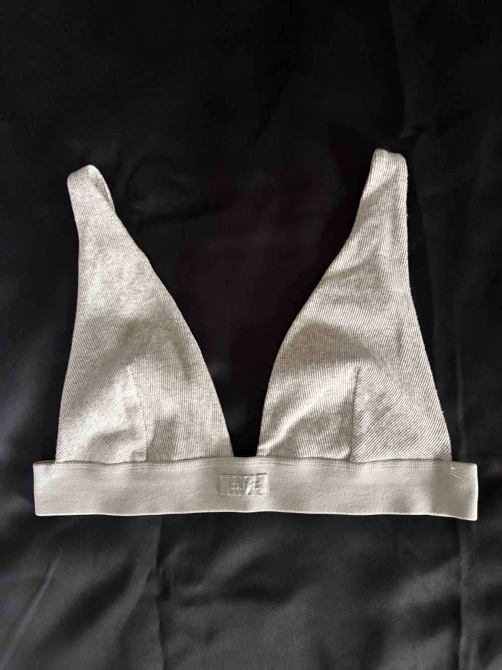 SKIMS Heather Gray Plunge Bralette